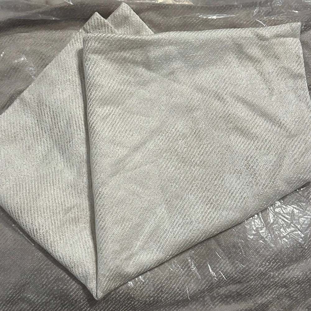Ann Gish Chino Pillow Cover in Pearl